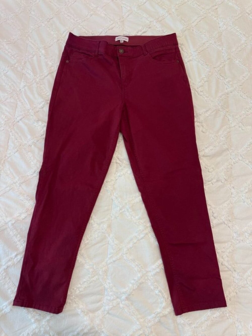 Gibson Latimer Size 16 Burgundy Stretch Skinny Jeans Wine Red Pants